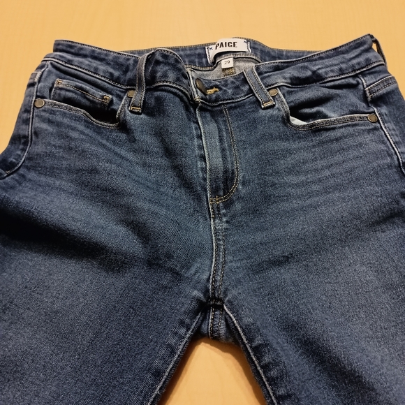 Paige Verdugo Ankle Distressed Ankle Medium Wash Jeans Size 29 - Picture 7 of 10